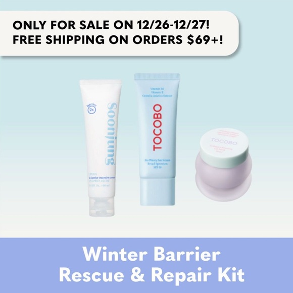 Other - *Flash Deal* Winter Barrier Rescue & Repair Kit | Etude, Round Lab, Tocobo
